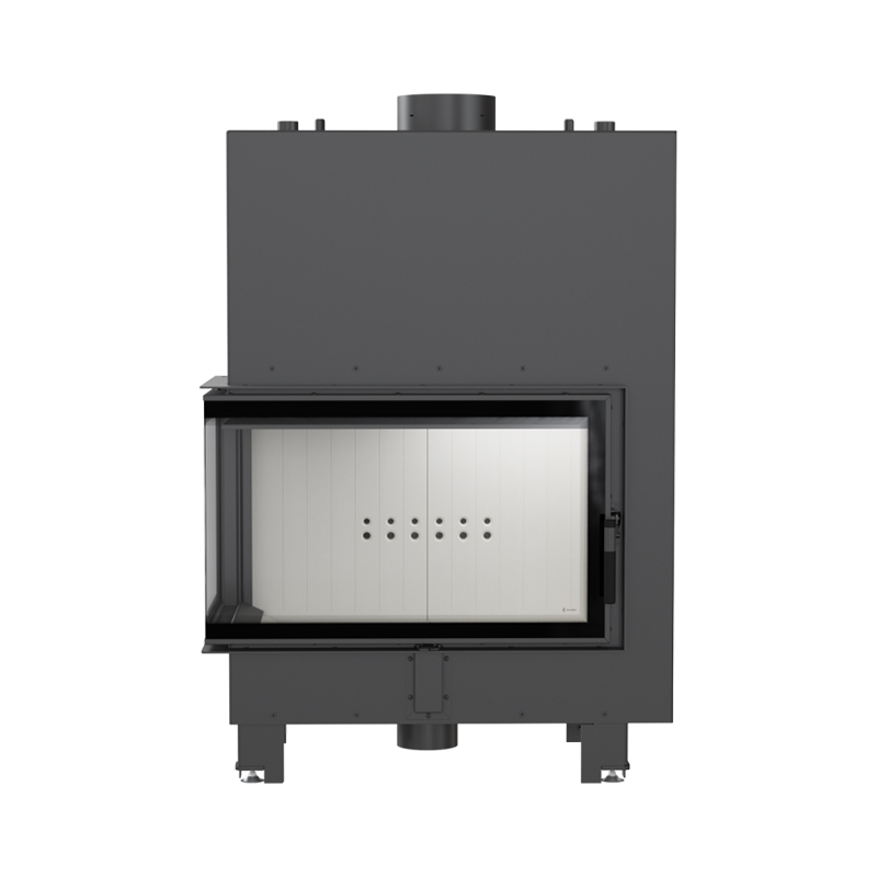 Kratki MBO PW 15 L BS W Ενεργειακό Τζάκι Ξύλου Καλοριφέρ 17kW Αριστερή Γωνία με Ανοιγόμενη Πόρτα