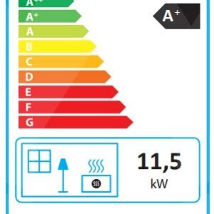 Ενεργειακή Σόμπα Pellet Αέρα Laila 13 Eva 13.8kw Λευκό Eva Calor