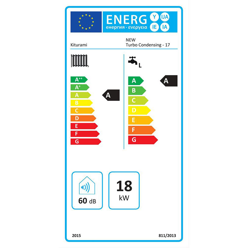 Λέβητας Συμπύκνωσης Kiturami New Turbo Condensing Low NoX Deluxe 17D