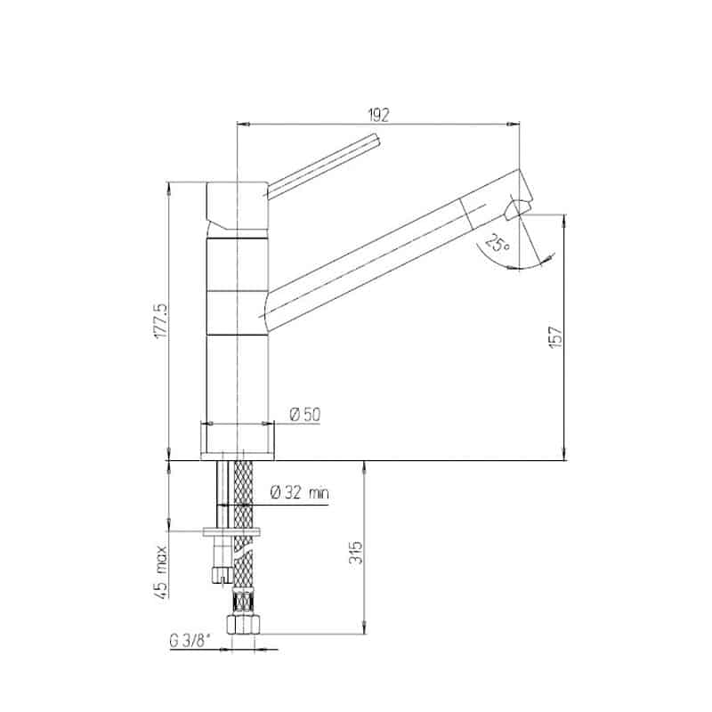 Μπαταρία Νεροχύτη Paini Cox 78CR573