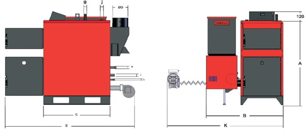 Λέβητας Πυρηνόξυλου-Pellet-Βιομάζας OPTIMUS BIO TD/S 25 (21250 kcal) THERMODYNAMIC