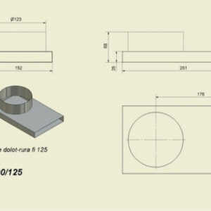 Κανάλι Περάσματος για Ενεργειακό Τζάκι PDR 90 125 Kratki