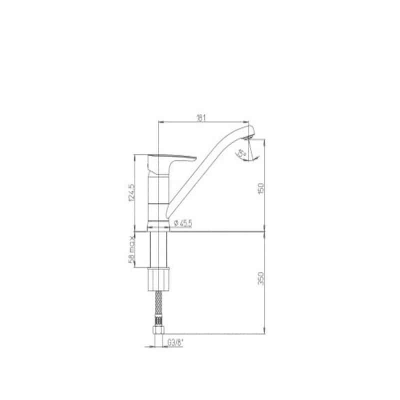 Μπαταρία Νεροχύτη Paini Smart SMCR583P