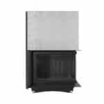 Kratki AMELIA P BS Guillotine Ενεργειακό Τζάκι Ξύλου Αερόθερμο 21kw Δεξιά Γωνία Μαντεμένιο με Συρόμενη Πόρτα
